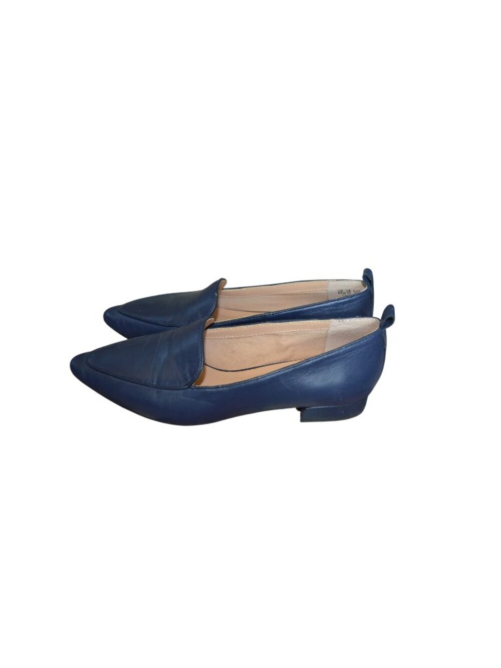 Franco Sarto Women's Balica Loafers Navy Blue Leather Women Size 6.5 Minimalist